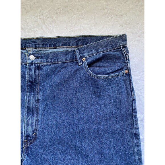 Levis 550 Jeans Mens 52X30 Big Tall Blue Relaxed Denim Red Tab - Picture 3 of 12